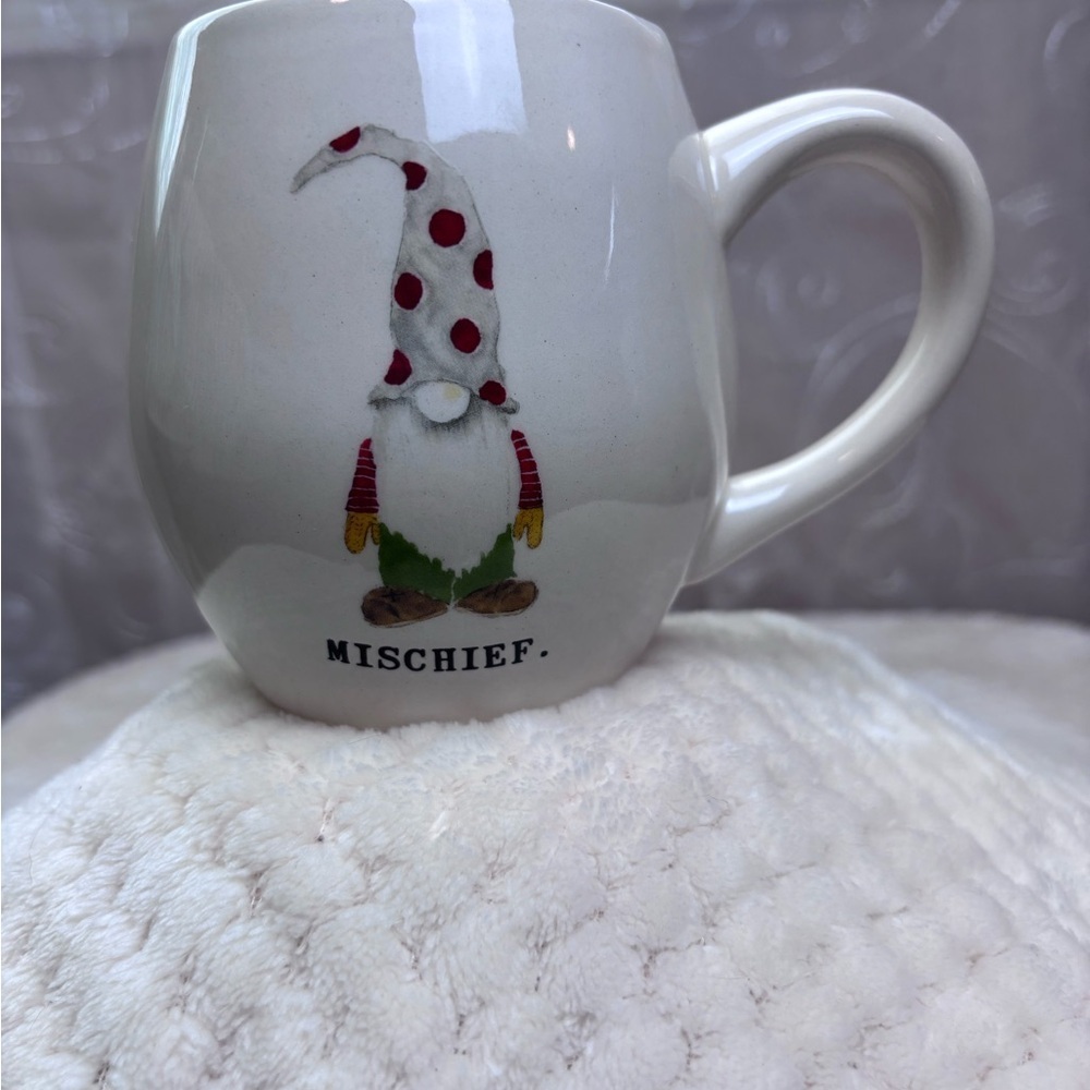 Rae Dunn “Mischief” Ceramic Gnome Mug - Picture 2 of 8